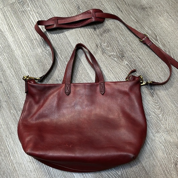 Madewell The Transport Satchel in Dark Cabernet - Picture 4 of 9